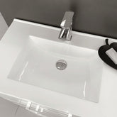 Fienza 600mm Vanessa Top With Unicab Wall Hung Cabinet - Gloss White